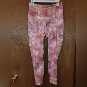 Pink floral Leggings